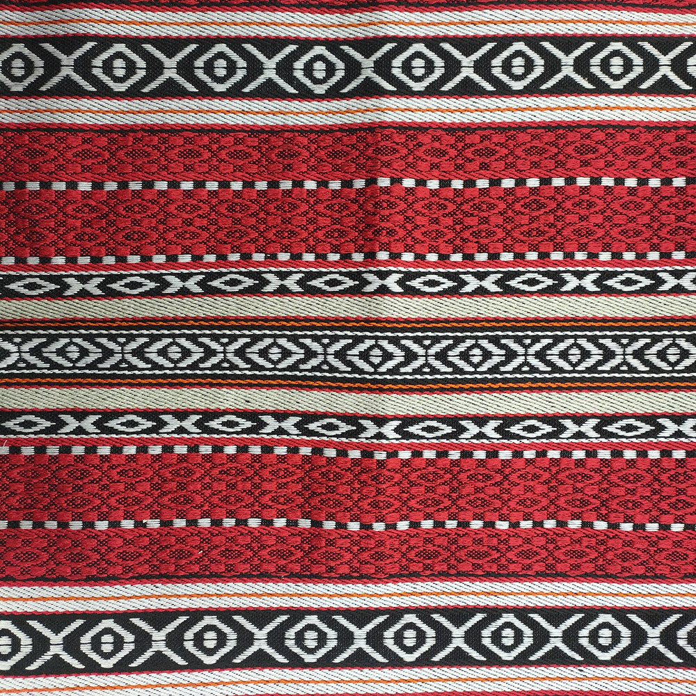 Csík geometriai mintázatú vászon kanapé szövet jacquard sadu kanapé szövet 